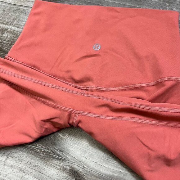Lululemon Athletic Align High Rise Short 8” Rustic Coral Women’s Size 2 - Picture 4 of 6